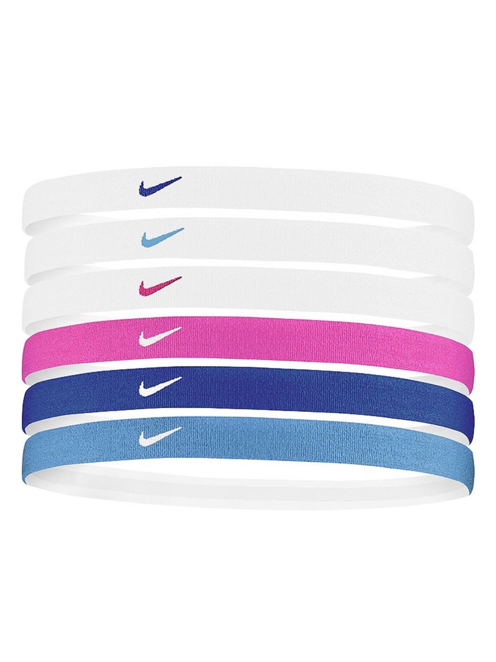 NWT Nike Swoosh 6-Pack Sport Printed Headbands
